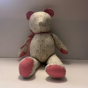 Floral Pink Teddy Bear